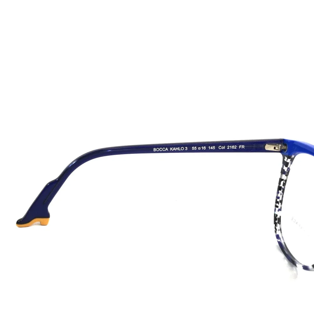 Bocca by Face A Face Eyeglasses Frames KAHLO 3 Col 2162 Blue Cat Eye 55-16-145